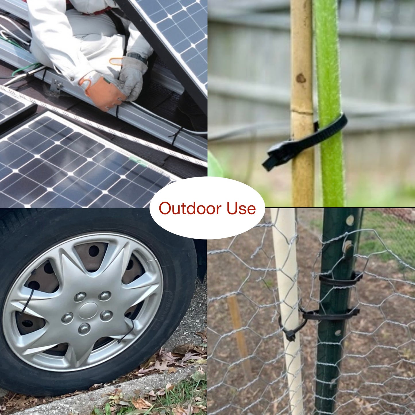 Cable Zip Ties 8inch 50lbs Black
